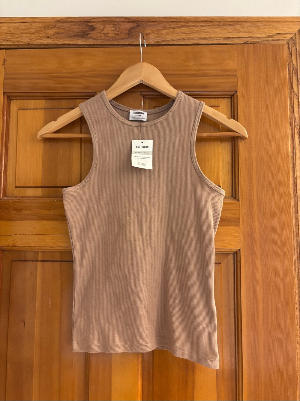 New Cotton:On ribbed tank top size xs